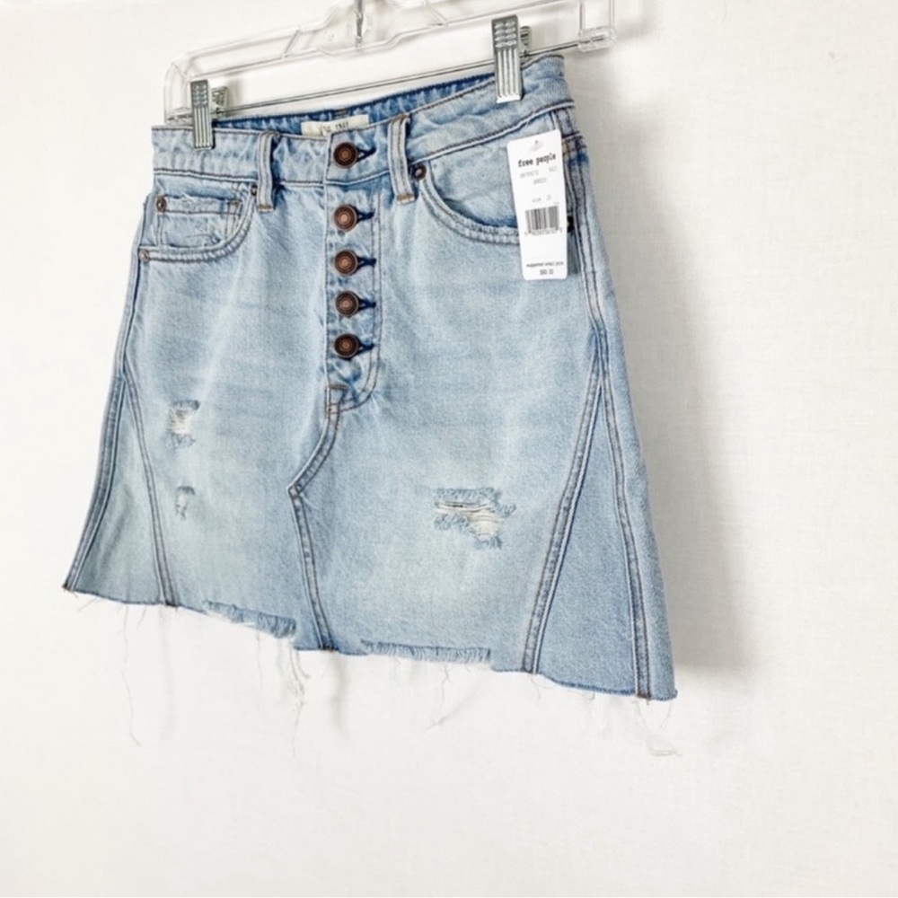 Free People Denim Skirt, New - Picture 5 of 7
